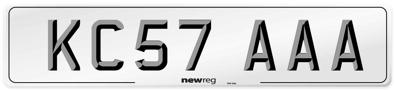 KC57 AAA Number Plate from New Reg